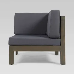 Brava 2pc Acacia Modular Loveseat - Gray/Dark Gray - Christopher Knight Home -Crosley shop GUEST 028f8437 3da7 4235 be49 cead2077934d