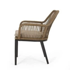 Russel 3pc Outdoor Wicker 2 Seater Chat Set - Light Brown/Beige - Christopher Knight Home -Crosley shop GUEST 02c7fd1a 8354 49a6 a188 13b0ba1d1851