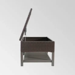 Regent Wicker Storage Bench - Christopher Knight Home -Crosley shop GUEST 059aa1f8 e25e 4f5e 89e2 9629656a8d8c