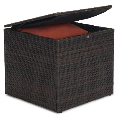 6pc Wicker Outdoor Conversation Set - Orange - EDYO LIVING 13 6pc Wicker Outdoor Conversation Set - Orange - EDYO LIVING - Image 13