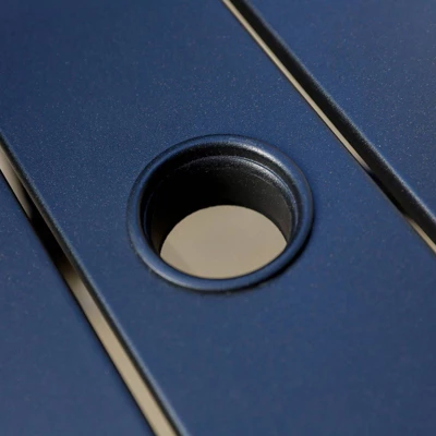 5pc Patio Dining Set With Steel Table With 1.57" Umbrella Hole & Padded Arm Chairs - Captiva Designs 6 5pc Patio Dining Set With Steel Table With 1.57" Umbrella Hole & Padded Arm Chairs - Captiva Designs - Image 6