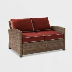 Bradenton Outdoor Wicker Loveseat - Crosley -Crosley shop GUEST 08a36acd f9f4 4069 8550 4c2272224b7c