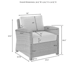 Bradenton 4pc Outdoor Wicker Conversation Set - Crosley -Crosley shop GUEST 091d3233 80b7 4e71 8284 fe5f6315b92c