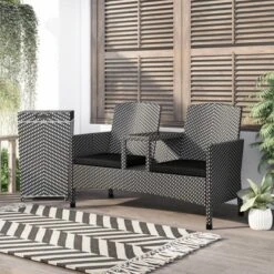 2pc Maksville Aluminum Patio Loveseat & Trash Can - MiBasics 15 2pc Maksville Aluminum Patio Loveseat & Trash Can - MiBasics -Crosley shop GUEST 09d2d132 70e8 4e13 b58b 487adb498a1b