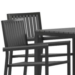 Flash Furniture Harris 5 Piece Commercial Indoor/Outdoor Table And Chairs With Black Poly Resin Slatted Backs And Seats 19 Flash Furniture Harris 5 Piece Commercial Indoor/Outdoor Table And Chairs With Black Poly Resin Slatted Backs And Seats -Crosley shop GUEST 0a0820fa 5655 414f 8814 01a3ddea01f3