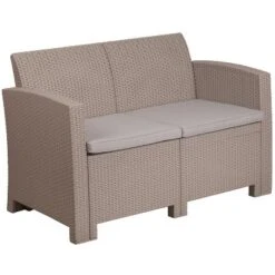 Merrick Lane Outdoor Furniture Resin Loveseat Faux Rattan Wicker Pattern 2-Seat Loveseat With All-Weather Cushions 14 Merrick Lane Outdoor Furniture Resin Loveseat Faux Rattan Wicker Pattern 2-Seat Loveseat With All-Weather Cushions -Crosley shop GUEST 0a2d735a 148c 4b8e 82f2 a0af794dbf45