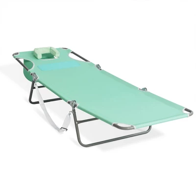 Ostrich Outdoor Lightweight Folding Adjustable Reclining Comfort Chaise Lounge Beach Chair For Tanning Pool Lake Patio Lawn Camping, Teal 4 Ostrich Outdoor Lightweight Folding Adjustable Reclining Comfort Chaise Lounge Beach Chair For Tanning Pool Lake Patio Lawn Camping, Teal - Image 4