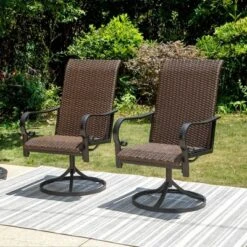 Captiva Designs 9pc Steel Outdoor Patio Dining Set With 360 Swivel Chairs & Rectangle Extendable Table -Crosley shop GUEST 0db2b49b b3a4 413a b477 1ae407ab88e6