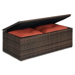 6pc Wicker Outdoor Conversation Set With Cushions - Orange - EDYO LIVING -Crosley shop GUEST 0de9805e d4ed 4afc bcb4 ca5c32355f25