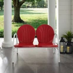 Griffith Outdoor Loveseat - Bright Red - Crosley -Crosley shop GUEST 10476839 19d4 49a4 bc77 67cbdd79d181