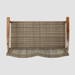 Hampton Wicker Loveseat - Natural/Gray - Christopher Knight Home -Crosley shop GUEST 10488d9f cce5 47a7 8fb4 e746c77ab81e