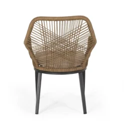 Russel 3pc Outdoor Wicker 2 Seater Chat Set - Light Brown/Beige - Christopher Knight Home -Crosley shop GUEST 114e5c8d eb7d 41d8 ab8e 4b8a9b430ad2