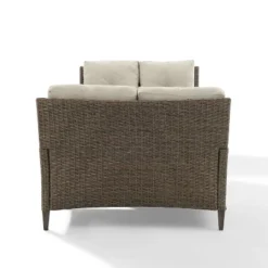 Rockport 3pc Outdoor Wicker Loveseat Seating Set - Crosley -Crosley shop GUEST 145db584 cc5a 48f9 ac45 5614e8760d06