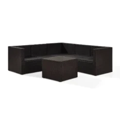 Palm Harbor 6pc Outdoor Wicker Sectional Set - Gray - Crosley 17 Palm Harbor 6pc Outdoor Wicker Sectional Set - Gray - Crosley -Crosley shop GUEST 17e0f11b cbbc 4eb5 9a42 d38cd86c0603