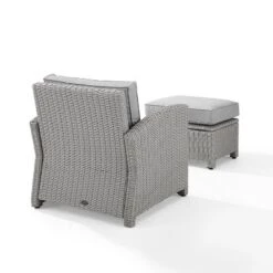 Bradenton 2pc Outdoor Wicker Arm Chair & Ottoman Set - Crosley -Crosley shop GUEST 185afd7b 45e3 4e02 9fdb 7dd99be44bd0
