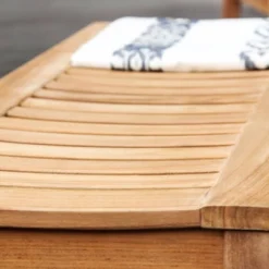 Chester Outdoor Teak Wood Backless Bench - Cambridge Casual -Crosley shop GUEST 19cbee68 0ef6 4485 a105 b3c6dc2a7e05