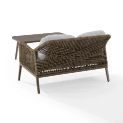 Haven 2pc Outdoor Wicker Conversation Set - Light Gray - Crosley -Crosley shop GUEST 1a98d142 79c6 49f5 aab0 d29f3ffe1ecd