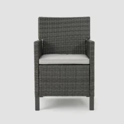 Cypress 4pk Wicker Dining Chairs - Gray/Light Gray - Christopher Knight Home 4 Cypress 4pk Wicker Dining Chairs - Gray/Light Gray - Christopher Knight Home -Crosley shop GUEST 1afee4b5 5c03 4562 b3ea ee46005fd394