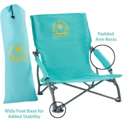Maui And Sons Comfort Sling Back Bag Beach Camping Picnic Chair Teal -Crosley shop GUEST 1efcdbe6 cfb0 4d4e 8c19 ca19a95c60d9