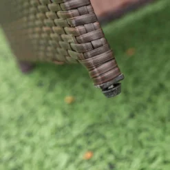 9pc Wicker Outdoor Dining Set With Cushion - Dark Brown/Beige - GODEER -Crosley shop GUEST 1f87215a 91ac 4b03 802b dbf1a15cf270