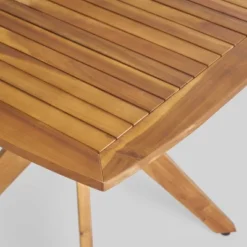 5pc Didicas Wood Wicker Patio Dining Set Teak - Christopher Knight Home -Crosley shop GUEST 1f94eedd a183 4b29 abbc e473179e3d06