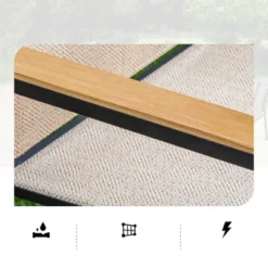 Captiva Designs 9pc Outdoor Dining Set With Rectangle Table And Beige Aluminium Textilene Chairs -Crosley shop GUEST 2111b13b e602 455b 9605 2a5331fc5f8c