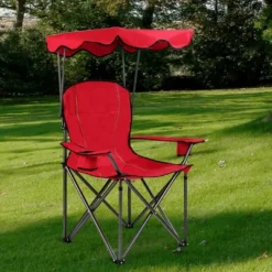 Costway Portable Folding Beach Canopy Chair W/ Cup Holders Bag Camping Hiking Outdoor -Crosley shop GUEST 2128ea7b a99b 4ebb a595 6a3047cb3aaf