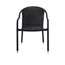 Palm Harbor 4pk Outdoor Wicker Stackable Chairs - Brown - Crosley -Crosley shop GUEST 22443453 3642 4f7d 8748 47eaacf2a74e