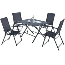 Costway 5 PCS Patio Dining Furniture Set Armchairs Folding Table No Assembly -Crosley shop GUEST 2344fddd dbfa 441b 8798 2d8686637345
