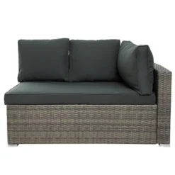 7pc Wicker Patio Seating Set With Storage Box - Gray - GODEER -Crosley shop GUEST 239c3e2d ab1f 4132 8dfc 708b9f1aeb50