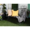 Traditional Outdoor Patio Bench - Black - Olivia & May