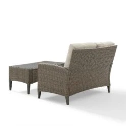 Rockport 2pc Outdoor Wicker Loveseat Seating Set - Crosley -Crosley shop GUEST 2739beee 849e 4d86 aee9 af75441debe1