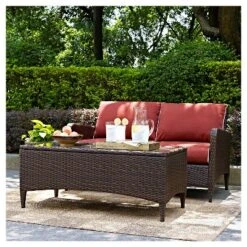 Kiawah 2 Piece Outdoor Wicker Seating Set With Chair & Ottoman - Sangria - Crosley 10 Kiawah 2 Piece Outdoor Wicker Seating Set With Chair & Ottoman - Sangria - Crosley -Crosley shop GUEST 283fb63b 043e 4f79 8053 aef17d94fdf5