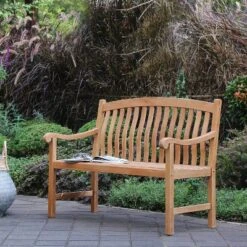 Sherwood Garden Bench - Teak - Cambridge Casual -Crosley shop GUEST 292986d2 5d0b 4382 8b04 c1541eef3686