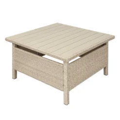 6pc Wicker Patio Set With Benches - Brown/Gray - GODEER -Crosley shop GUEST 2a0f64c8 9527 472a bbf7 7d29db0f7687