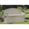 Patio Storage Bench 50 Gallon - Taupe - Suncast