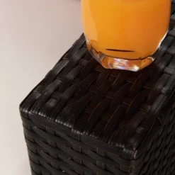 7pc Outdoor Rattan Wicker Set With Cushions - Brown/Beige/Red - GODEER -Crosley shop GUEST 2b01cb65 915d 46a8 8576 df0f4c3c7547