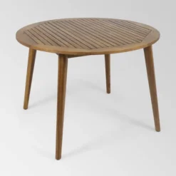 Pines 5pc Acacia Wood Dining Set - Teak/Cream - Christopher Knight Home 5 Pines 5pc Acacia Wood Dining Set - Teak/Cream - Christopher Knight Home -Crosley shop GUEST 2b93c0ee fa9b 46f8 aeb0 14b5df4deaef