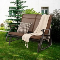 Costway 2-Person Patio Swing Glider Bench Loveseat Rocking Chair High Back Deck 17 Costway 2-Person Patio Swing Glider Bench Loveseat Rocking Chair High Back Deck -Crosley shop GUEST 2bfd0fcb fccb 4672 b07d 33e5ecb924d2
