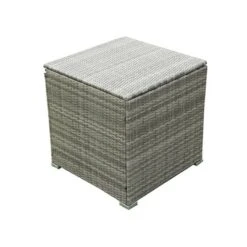 4pc Wicker Patio Seating Set With Cushions - Gray/Beige - GODEER -Crosley shop GUEST 2de5e0b5 97d7 48b9 a0a5 567a53c1c351