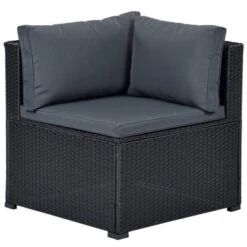 6pc Wicker Patio Conversation Set With Cushions - Black/Gray - GODEER -Crosley shop GUEST 30b4ad7b ab87 4790 b6ad 55852eae5300