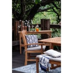 Cambridge Casual 6pc Auburn Teak Outdoor Patio Dining Furniture Set With Cushion -Crosley shop GUEST 316080f8 f9ac 4b19 aa8c 68c819901b4a