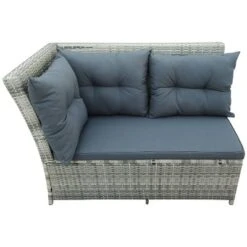 6pc Outdoor Set With Sectional & Glass Table - Gray - WELLFOR -Crosley shop GUEST 33100744 4525 4120 b0d7 96083e9a4f3c