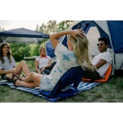 Stansport Go Anywhere Multi Fold Padded Chair 200 LBS Weight Capaciity - Blue -Crosley shop GUEST 346fe583 e0c5 4480 9568 0986f5a17e44