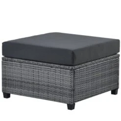 7pc Outdoor Set With Rattan Sofa & Cushions - Gray - GODEER 24 7pc Outdoor Set With Rattan Sofa & Cushions - Gray - GODEER -Crosley shop GUEST 34b235f3 7541 45f4 8245 77a440455e60