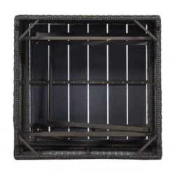 4pc Outdoor Wicker Rectangle Daybed With Canopy & Cushions - Blue - GODEER -Crosley shop GUEST 34f86c28 6c3a 4fb3 8a82 f6ffa6b1eebb