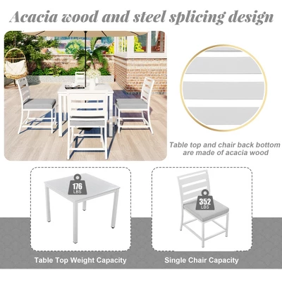 Outdoor Four-Seat Dining Set For Patios, Balconies And Lawns - ModernLuxe 10 Outdoor Four-Seat Dining Set For Patios, Balconies And Lawns - ModernLuxe - Image 10