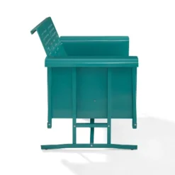 Bates Outdoor Loveseat Glider - Turquoise Gloss - Crosley -Crosley shop GUEST 36ec3c4d 1392 4f34 857d 676e3f628e49
