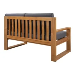 3pc Outdoor Acacia Wood Sectional Conversation Set With Cushions - Gray - GODEER 18 3pc Outdoor Acacia Wood Sectional Conversation Set With Cushions - Gray - GODEER -Crosley shop GUEST 37709ebe 4f69 415e a859 f42b0153a36a