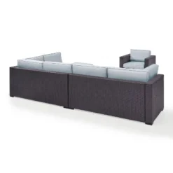 Biscayne 6pc Outdoor Wicker Sectional Set - Mist - Crosley -Crosley shop GUEST 39c17edf 514b 4021 a923 9d19ee29048c